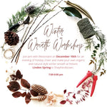 Winter Wreaths Workshop at Linden Spring- December 2, 2-4 pm